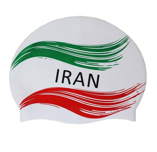 کلاه شنا سیلیکونی طرح پرچم ایران